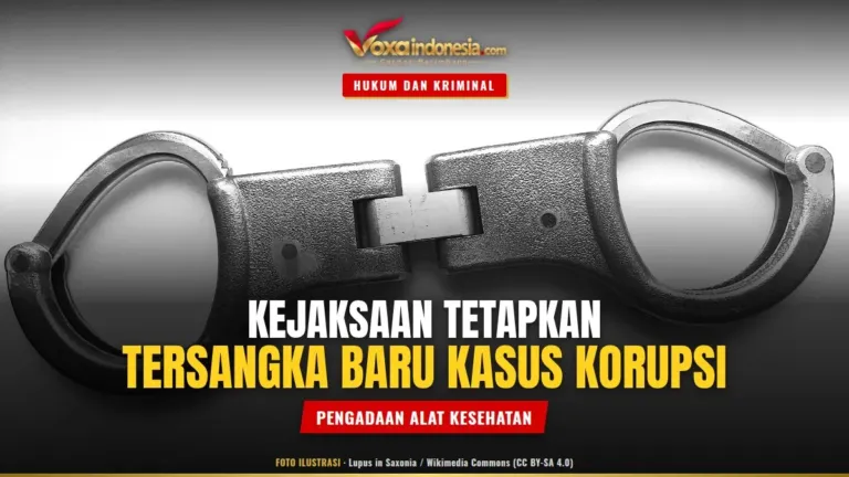 Foto ilustrasi: Kejaksaan Tetapkan Tersangka Baru Kasus Korupsi Pengadaan Alat Kesehatan
