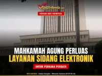 Foto ilustrasi: Mahkamah Agung Perluas Layanan Sidang Elektronik untuk Perkara Perdata