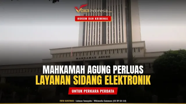 Foto ilustrasi: Mahkamah Agung Perluas Layanan Sidang Elektronik untuk Perkara Perdata